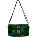 Technology Computer Chip Electronics Industry Circuit Board Removable Strap Clutch Bag View2