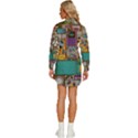 Pattern Design Art Techno Dj Music Retro Music Device Womens Long Sleeve Shirt Dress View4
