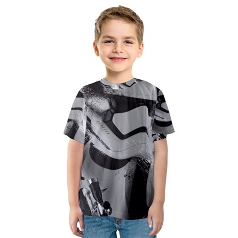 Stormtrooper Kids  Sport Mesh Tee by Bakwanart