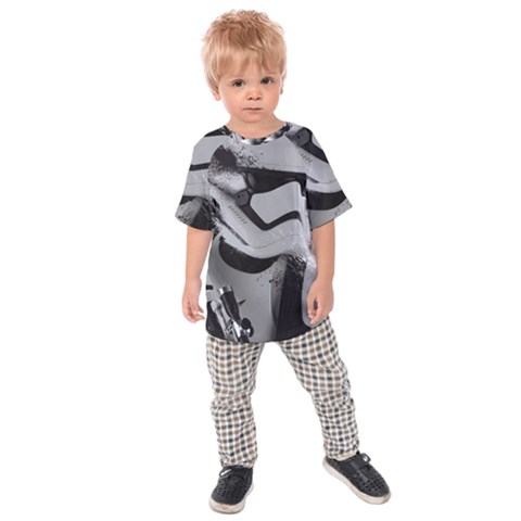 Stormtrooper Kids  Raglan Tee by Bakwanart