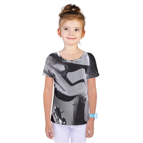Stormtrooper Kids  One Piece Tee by Bakwanart