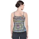 Arcade Game Retro Pattern Velvet Spaghetti Strap Top View2