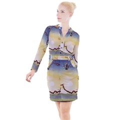 1 (202) Button Long Sleeve Dress by LeRoyJacks
