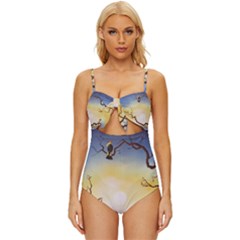 1 (202) Knot Front One-piece Swimsuit by LeRoyJacks