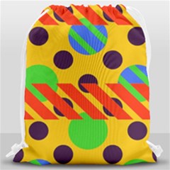 Background Graphic Beautiful Wallpaper Drawstring Bag (large) by 99art