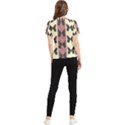 Butterflies Pink Old Ancient Texture Decorative Women s Short Sleeve Rash Guard View2