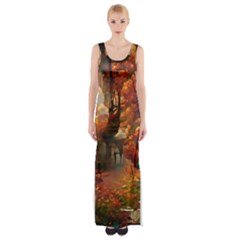 Collage Art Ai Wow Awesome Thigh Split Maxi Dress by 99art
