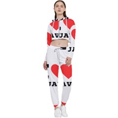 I Love Guava  Cropped Zip Up Lounge Set by ilovewhateva