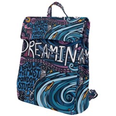 Graffiti Art Psychedelic Art Graphic Design Modern Art Flap Top Backpack by 99art