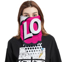 Lol-acronym-laugh-out-loud-laughing Face Covering Bandana (triangle) by 99art