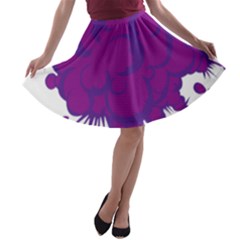 Explosion-firecracker-pyrotechnics A-line Skater Skirt by 99art
