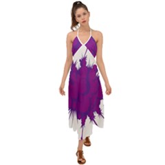 Explosion-firecracker-pyrotechnics Halter Tie Back Dress  by 99art