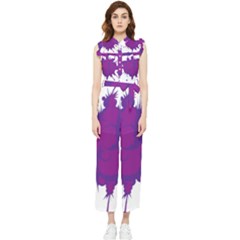 Explosion-firecracker-pyrotechnics Women s Frill Top Chiffon Jumpsuit by 99art