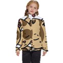 Cat-cartoon-pet-kitten-character Kids  Puffer Bubble Jacket Coat View1