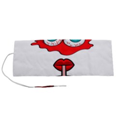 Animation-eyes-cartoon-cute-comic Roll Up Canvas Pencil Holder (s) by 99art