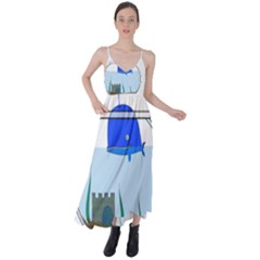 Wal-fish-small-world-lake-sea Tie Back Maxi Dress by 99art