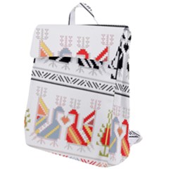 Bulgarian Folk Art Folk Art Flap Top Backpack by 99art