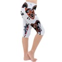 Tribal-masks-african-culture-set Lightweight Velour Cropped Yoga Leggings View3