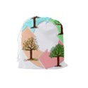 Seasons-of-the-year-year-tree Drawstring Pouch (Large) View2