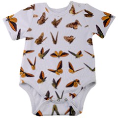 Butterfly Butterflies Insect Swarm Baby Short Sleeve Bodysuit by 99art