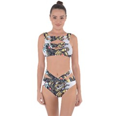 Scooter-motorcycle-boot-cartoon-vector Bandaged Up Bikini Set  by 99art