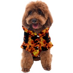Live Coals Dog Coat by artworkshop