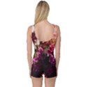 Pink Flower One Piece Boyleg Swimsuit View2