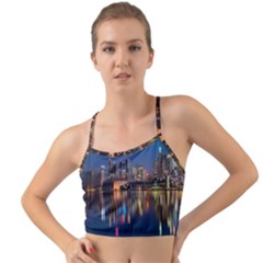 Seaside River Mini Tank Bikini Top by artworkshop