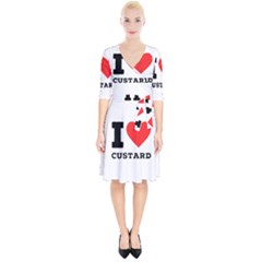 I Love Custard Wrap Up Cocktail Dress by ilovewhateva