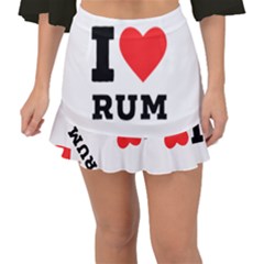 I Love Rum Fishtail Mini Chiffon Skirt by ilovewhateva