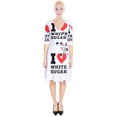 I Love White Sugar Wrap Up Cocktail Dress by ilovewhateva