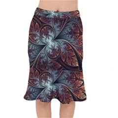 Abstract Pattern Design Art Wallpaper Tracery Texture Short Mermaid Skirt by danenraven