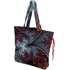Abstract Pattern Design Art Wallpaper Tracery Texture Drawstring Tote Bag by danenraven
