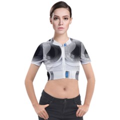 Washing Machines Home Electronic Short Sleeve Cropped Jacket by Cowasu