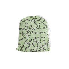 Multicolored Chemical Bond Illustration Chemistry Formula Science Drawstring Pouch (medium) by Cowasu