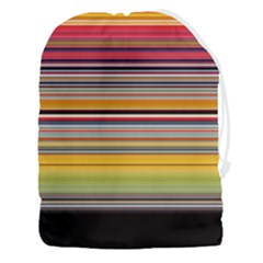 Neopolitan Horizontal Lines Strokes Drawstring Pouch (3xl) by Bangk1t