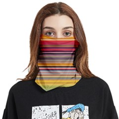 Neopolitan Horizontal Lines Strokes Face Covering Bandana (two Sides) by Bangk1t