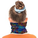 Geometric Colorful Square Rectangle Face Covering Bandana (Kids) View2