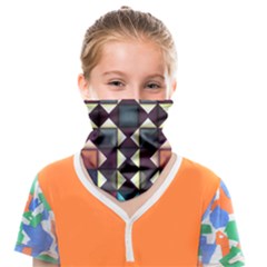 Symmetry Geometric Pattern Texture Face Covering Bandana (kids) by Bangk1t