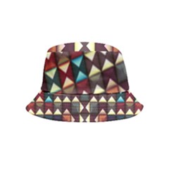 Symmetry Geometric Pattern Texture Inside Out Bucket Hat (kids) by Bangk1t