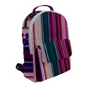 Vertical Line Color Lines Texture Flap Pocket Backpack (Small) View2