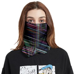 False Prismatic Black Background Face Covering Bandana (two Sides) by Bangk1t