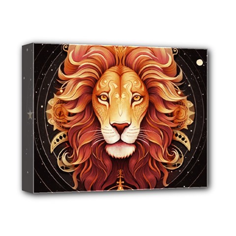 Lion Star Sign Astrology Horoscope Deluxe Canvas 14  X 11  (stretched) by Bangk1t