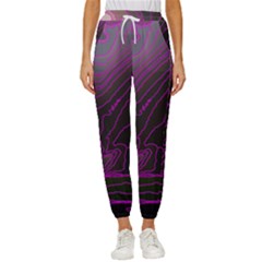 Pink Storm Pink Lightning Women s Cropped Drawstring Pants by Bangk1t
