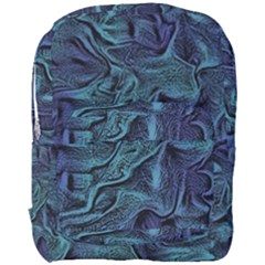 Abstract Blue Wave Texture Patten Full Print Backpack by Bangk1t