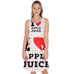 I Love Apple Juice Knee Length Skater Dress With Pockets by ilovewhateva