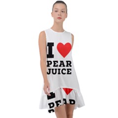 I Love Pear Juice Frill Swing Dress by ilovewhateva