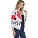 I love red eye coffee Women s Casual 3/4 Sleeve Spring Jacket View3