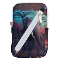 Elephant Tusks Trunk Wildlife Africa Belt Pouch Bag (small) by Ndabl3x