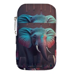 Elephant Tusks Trunk Wildlife Africa Waist Pouch (large) by Ndabl3x